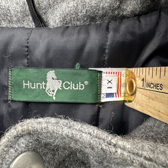 Vintage Hunt Club Wool Bomber Jacket Men’s XL – Made in USA – Gray Wool Blend - Picture 3 of 16